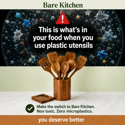 Bare Kitchen -  9PCS Natural Kitchen Utensils